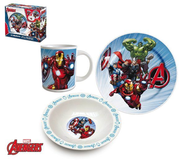 Avengers Geschirr Keramik Set KINDER DISNEY Teller Tasse Müsli Porzellan eBay