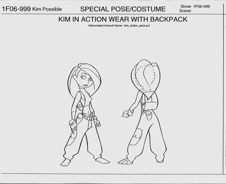 Kim Possible Model Sheets Traditional Animation