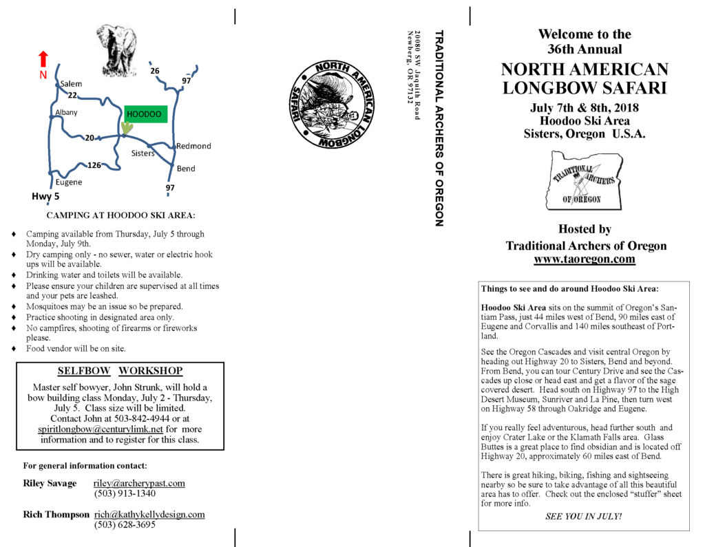 2018 North American Longbow Safari (NALS) Traditional Archers of