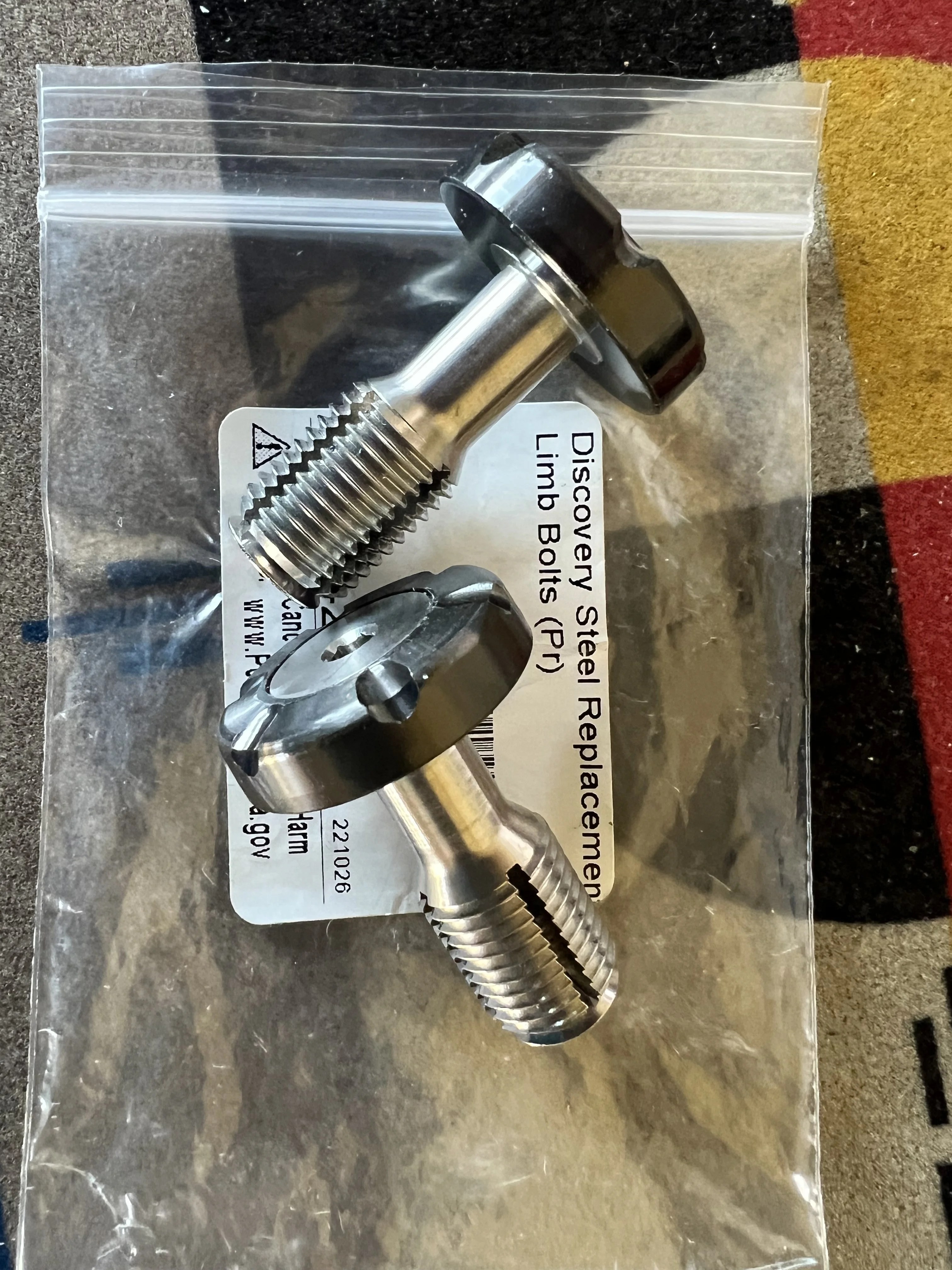 Discovery Steel Replacement Limb Bolts Trad Talk Forums