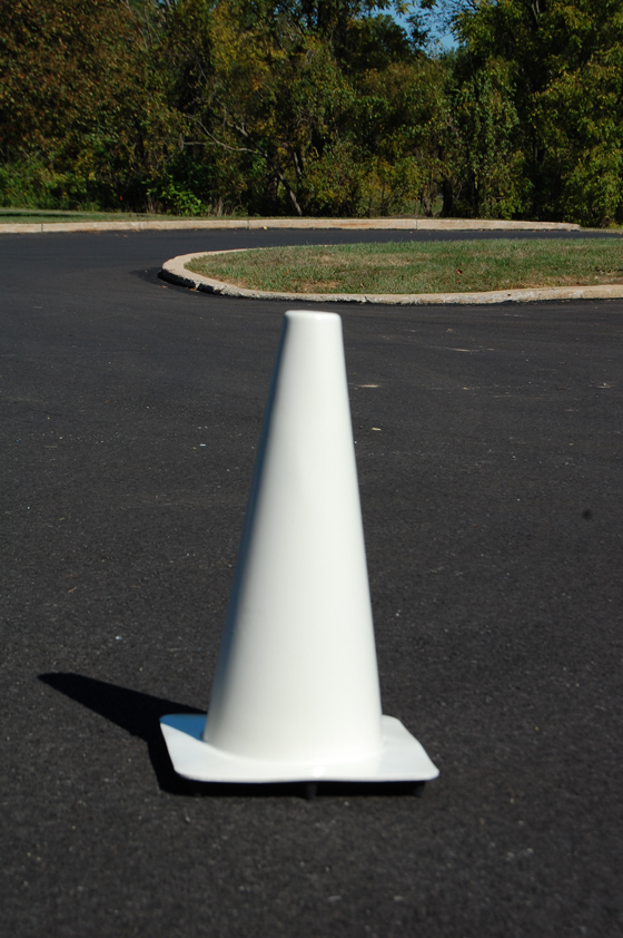 18" White Traffic Cones Traffic Safety Store