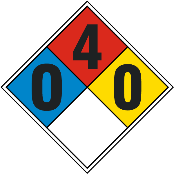 NFPA Diamond 040 Sign Compliant & Durable Signage