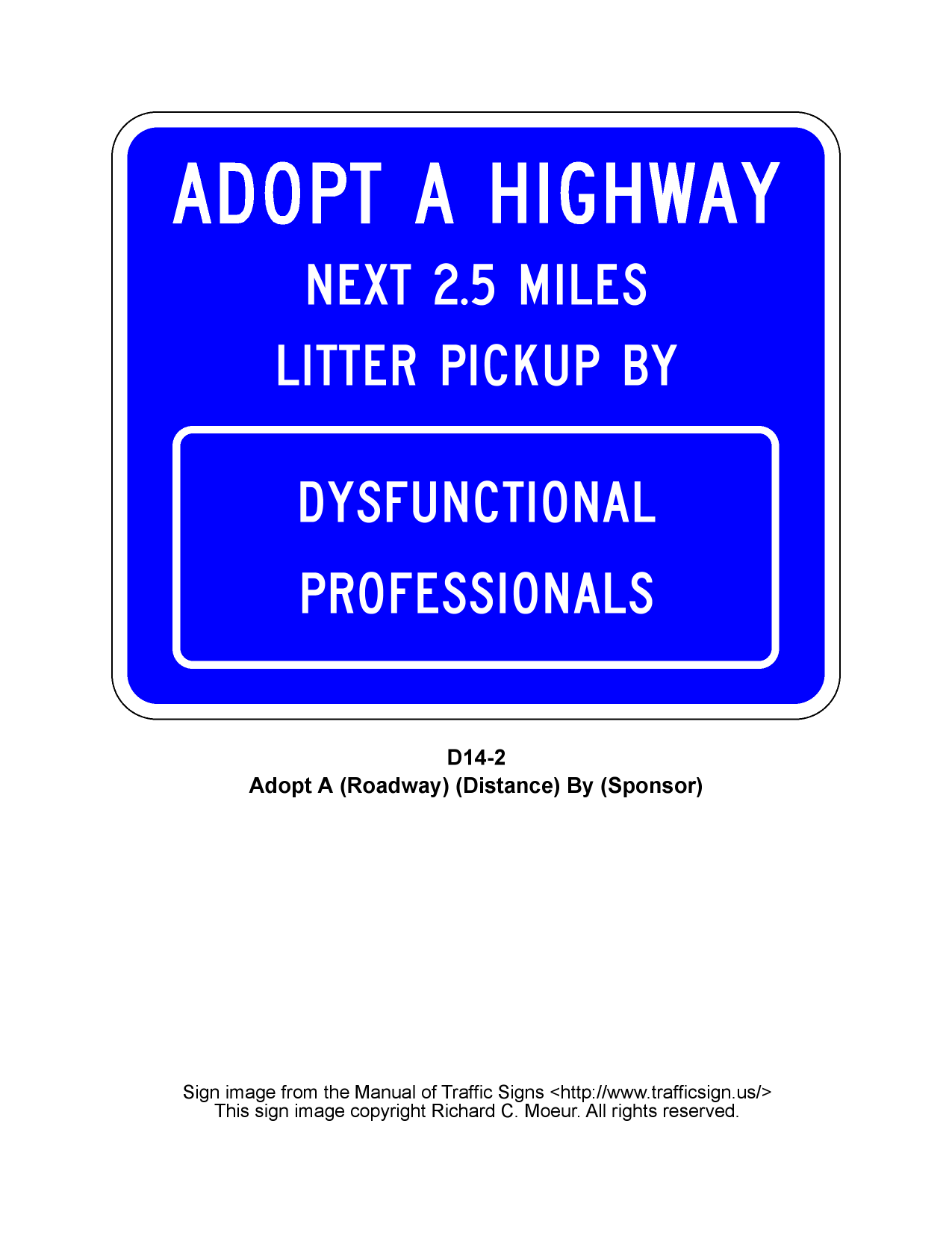 Manual of Traffic Signs D14 Series Signs