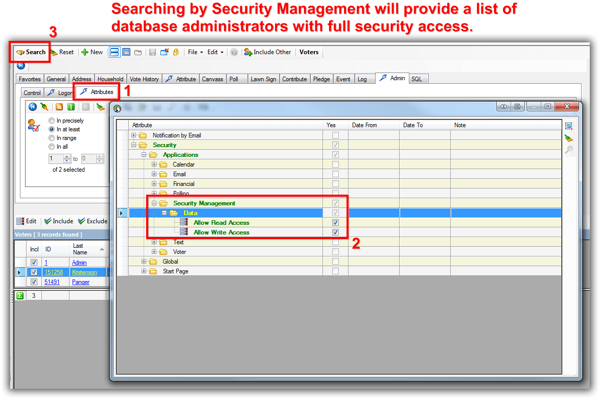 Trail Blazer Filter Database Access for Different Users by things like