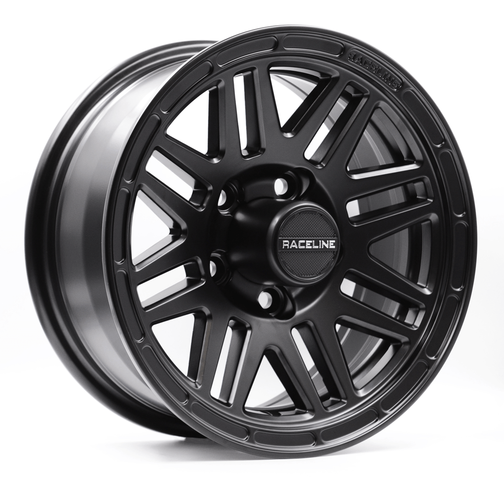 15x6 944B Outlander Black Aluminum Trailer Wheel 6x5.5