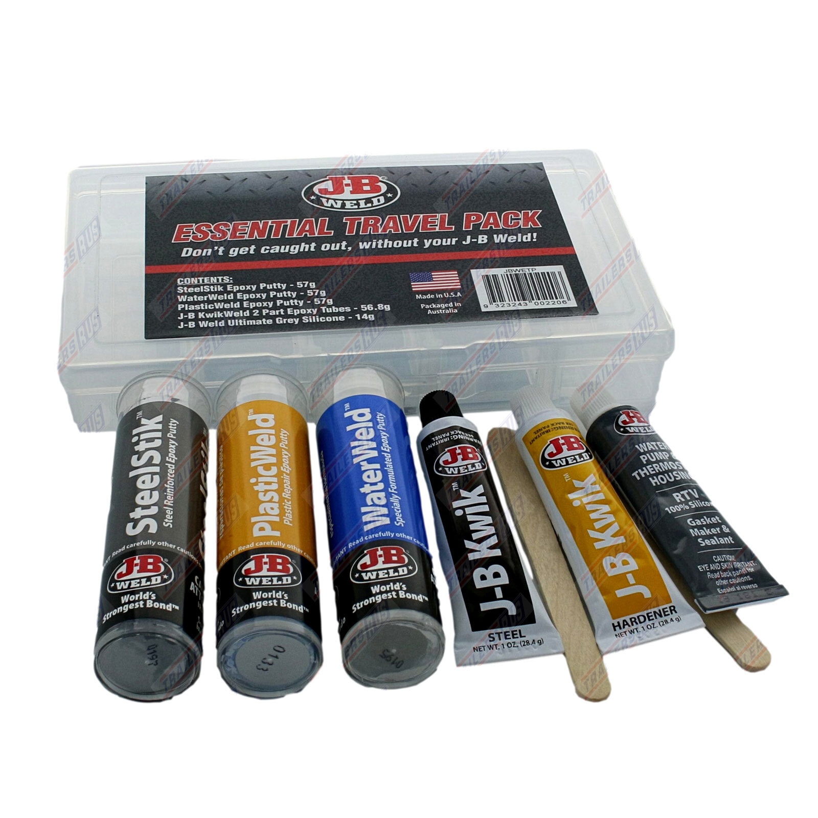 JB Weld Essential Travel Pack Kit 5 Products Including SteelStik