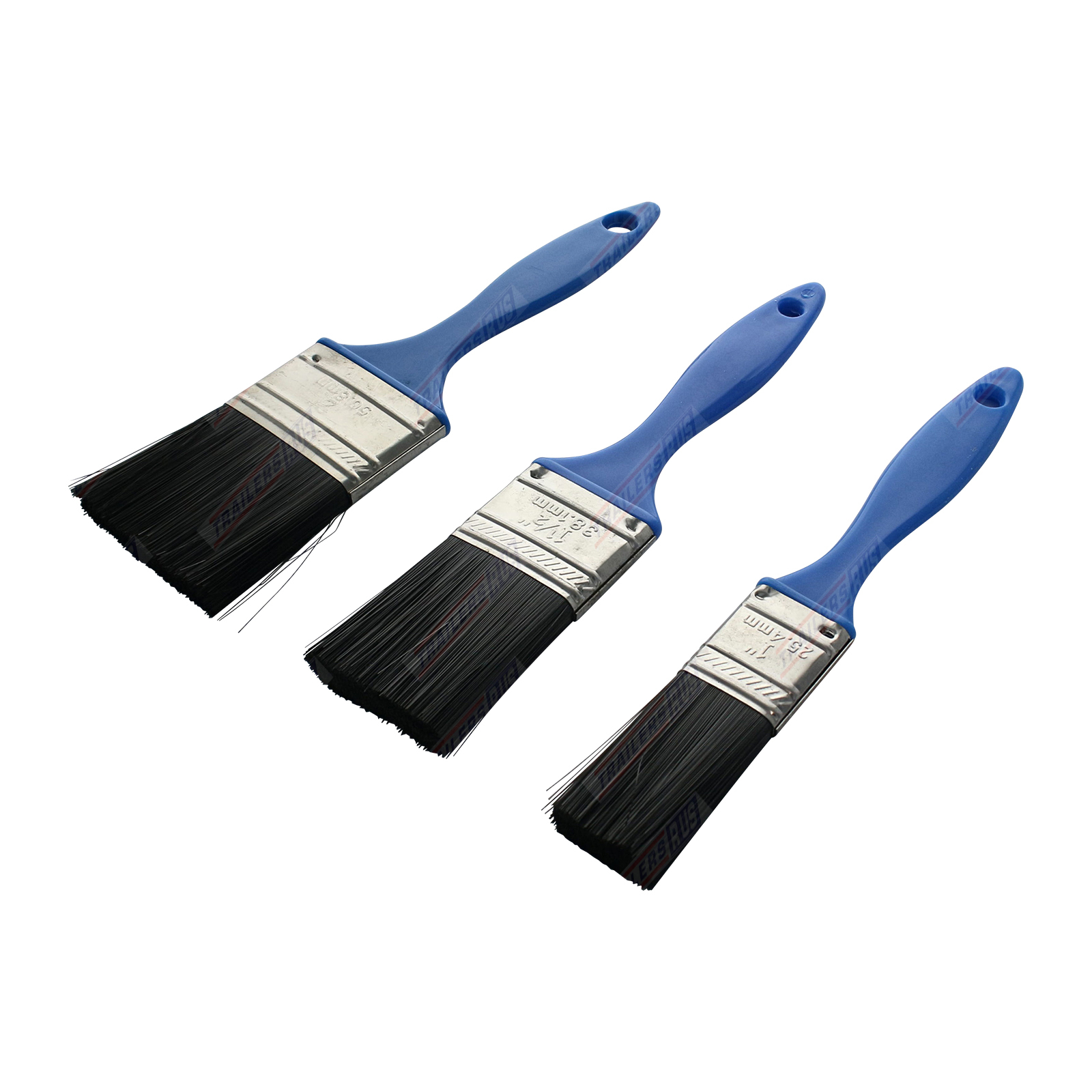 Paint Brush Kit 25.4mm (1") 38mm (1.5") 50mm (2") Wide MultiPurpose TRU