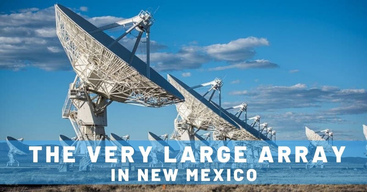 Exploring the Very Large Array in New Mexico Trailing Away