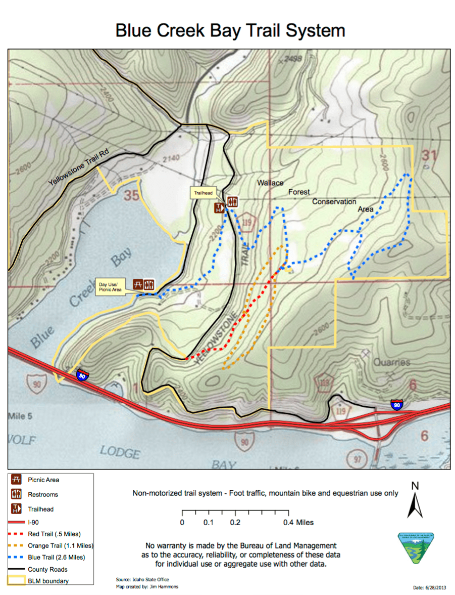 Blue Creek Bay Recreation Area TrailMeister