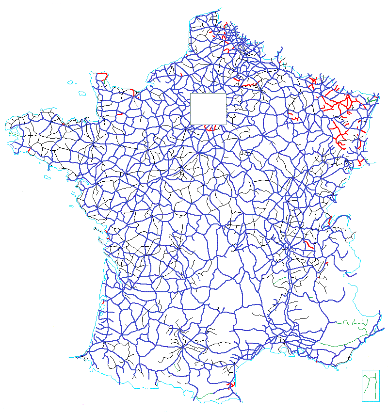 Geographie des chemins de fer français