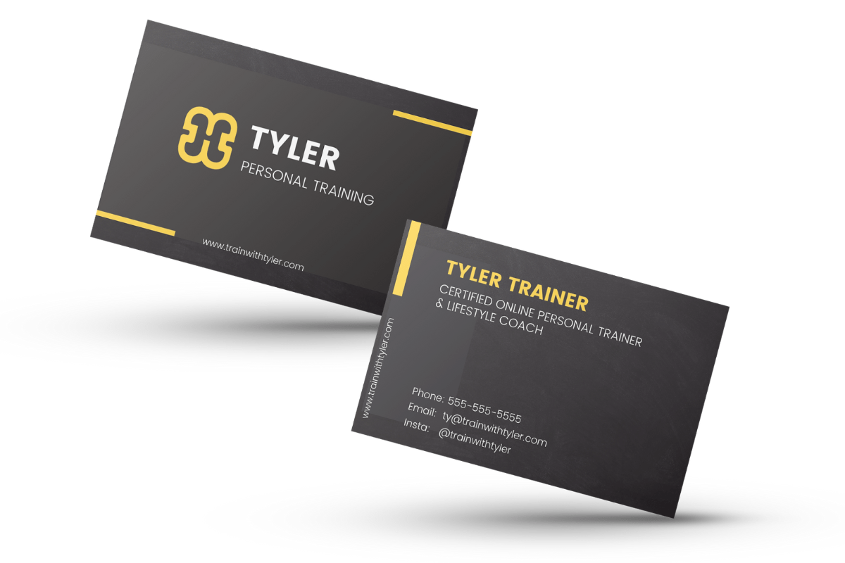 5 Steps to Making the Perfect Personal Trainer Business Cards • Fitness