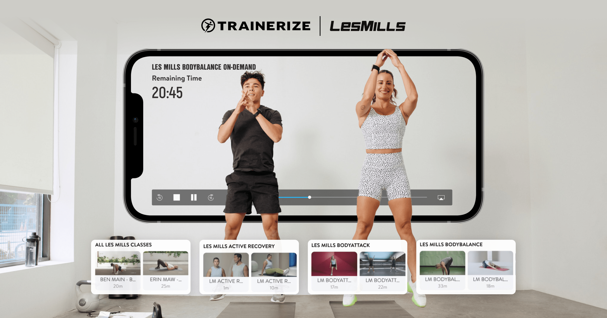 TRAINERIZE UPDATE Now streaming Les Mills—worldclass ondemand video classes right within