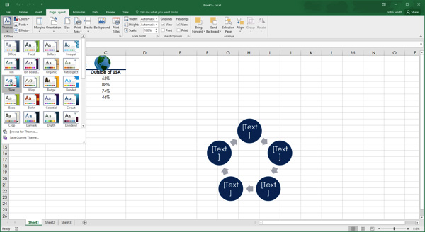 Managing Themes In Microsoft Excel Training Connection