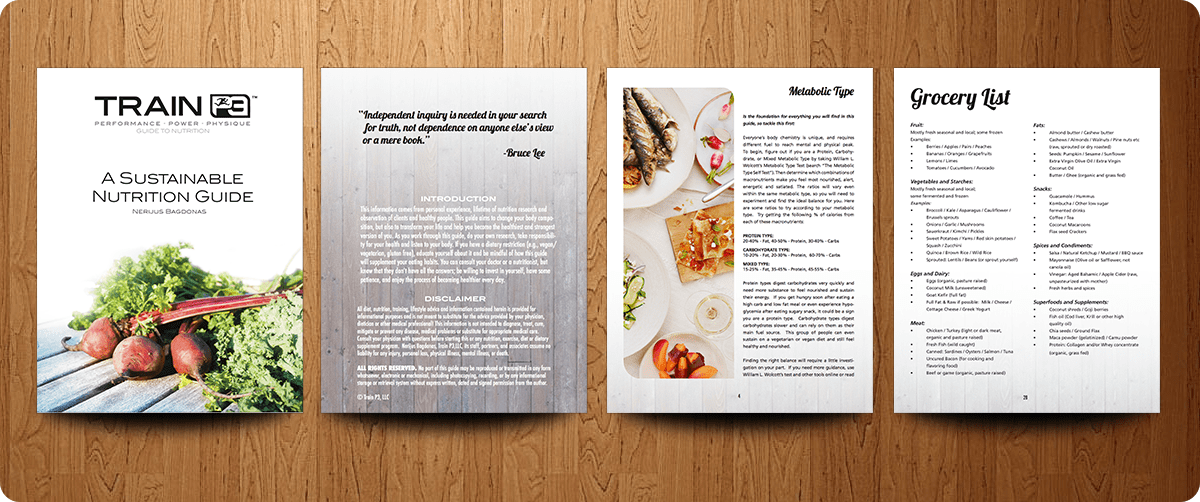 Train P3 Nutrition Guide