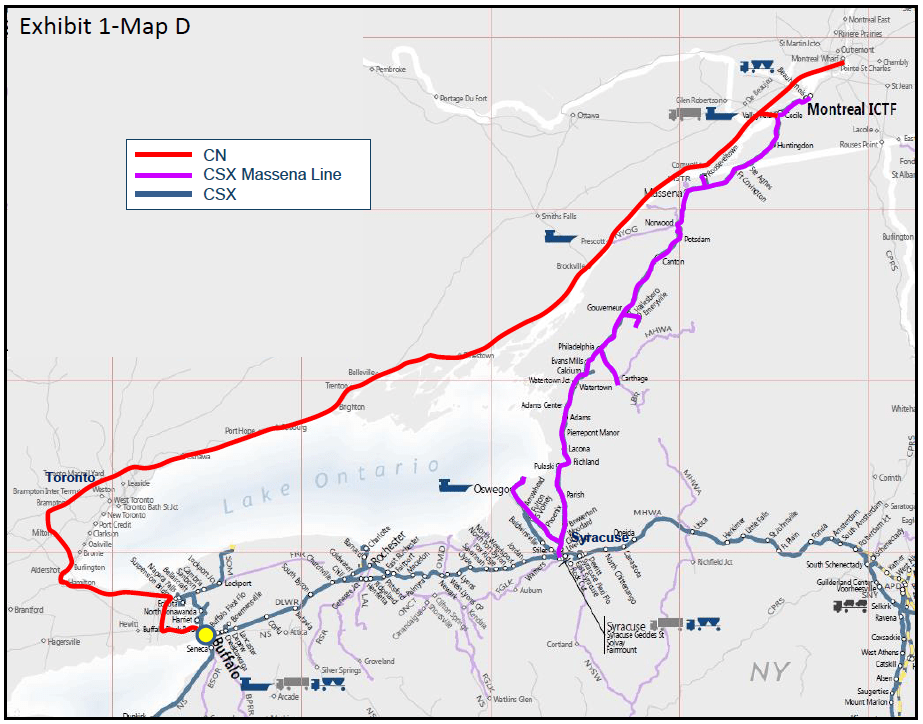 Canadian National seeks regulatory approval for acquisition of CSX line