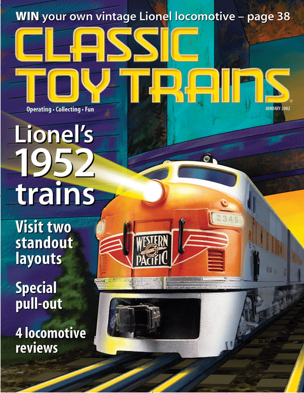 January 2002 Classic Toy Trains Magazine