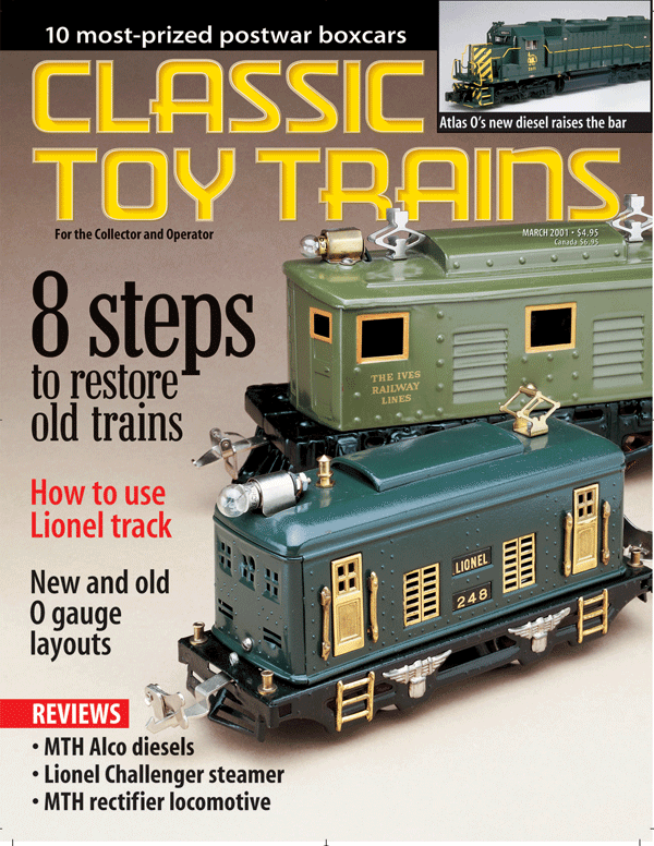 March 2001 Classic Toy Trains Magazine