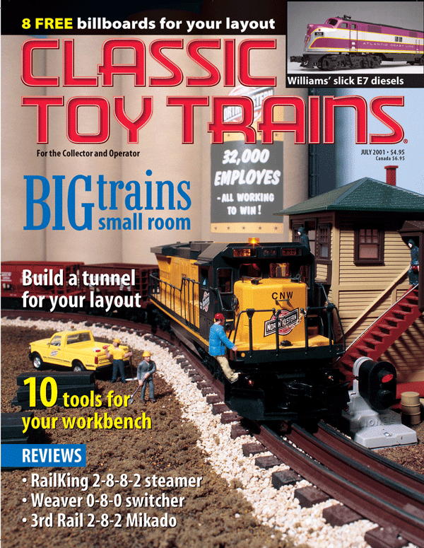 July 2001 Classic Toy Trains Magazine