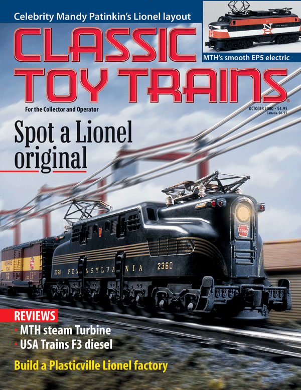 October 2000 Classic Toy Trains Magazine