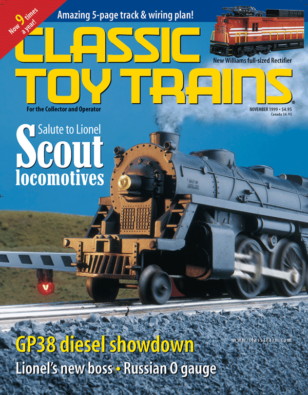 November 1999 Classic Toy Trains Magazine