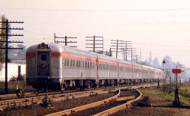 The normal consist for thistrain was as follows Sleeping cars from