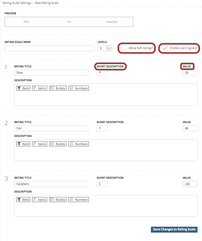 Create or Edit a Rating Scale Trakstar