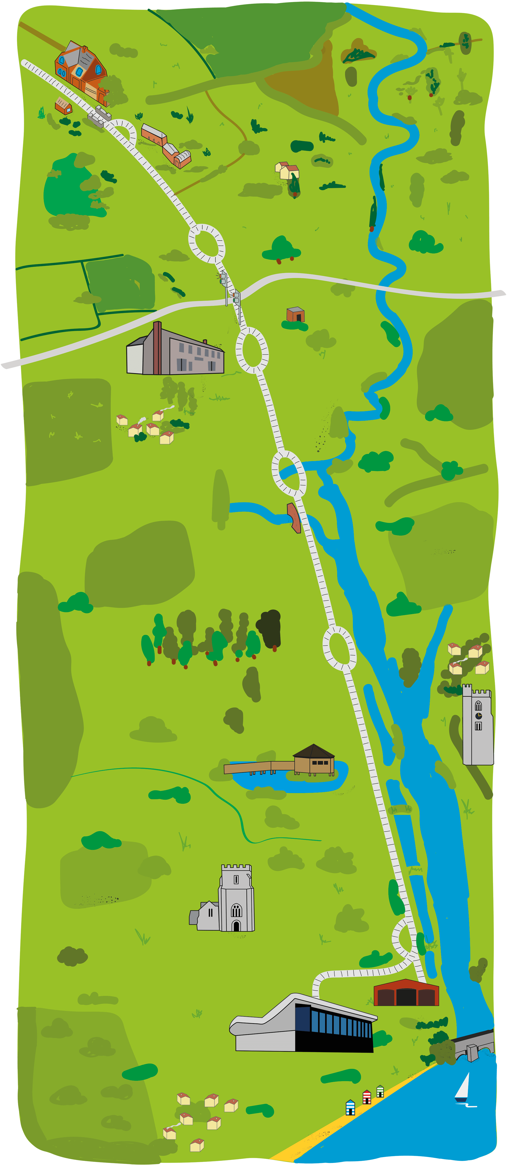 Explore the Route of Seaton Tramway with our interactive Map