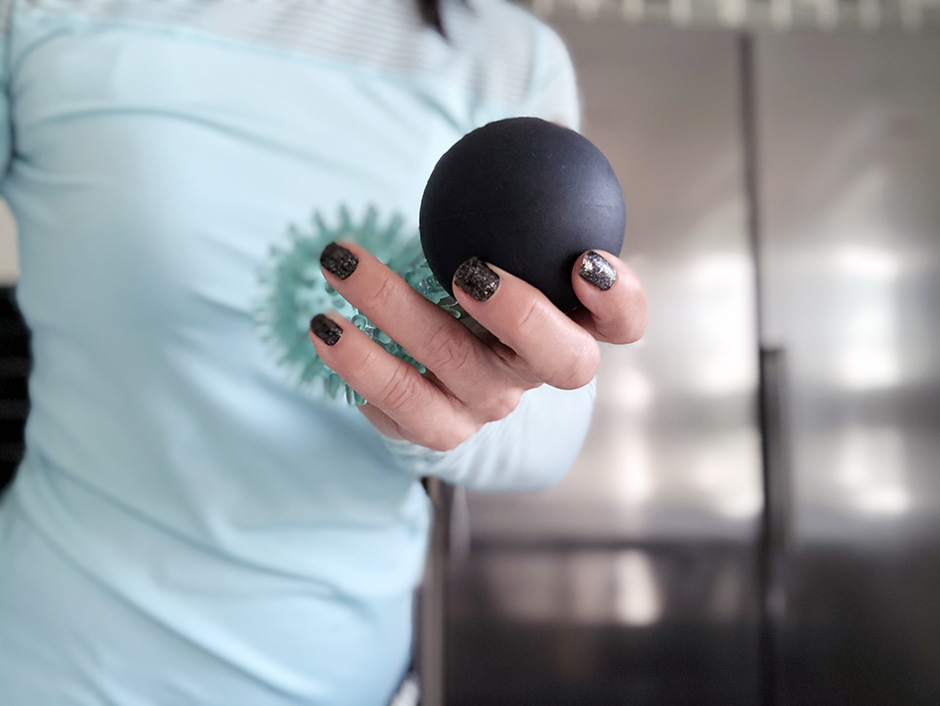 Klimakteriet och ont under fötterna testa triggerboll Träning 40+