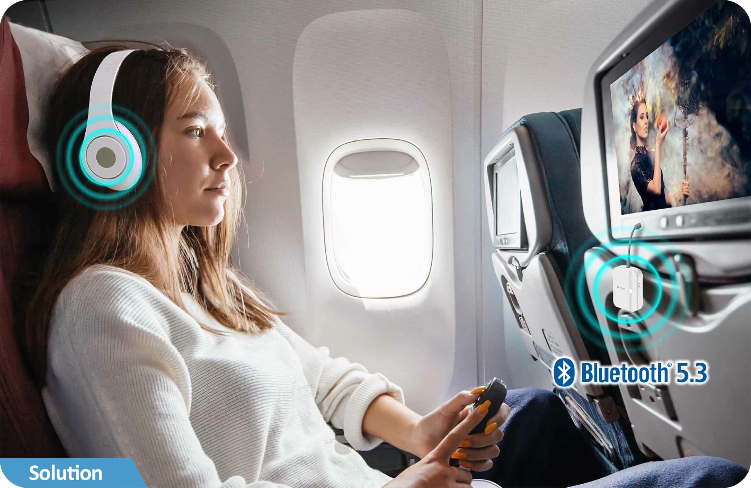 Bluetooth Adaptor for 2 airpods on airplanesTrans Electric