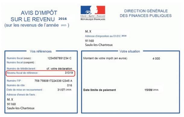 Comment calculer le revenu fiscal de référence