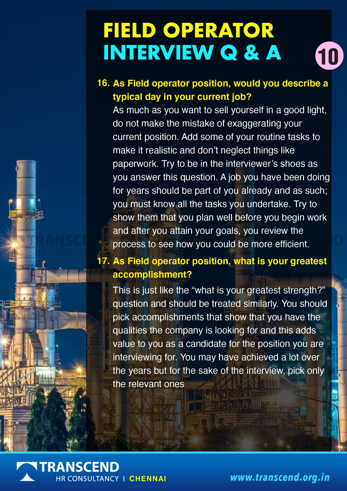 Field Operator Interview Questions&Answers Refinery O&G Petrochemical