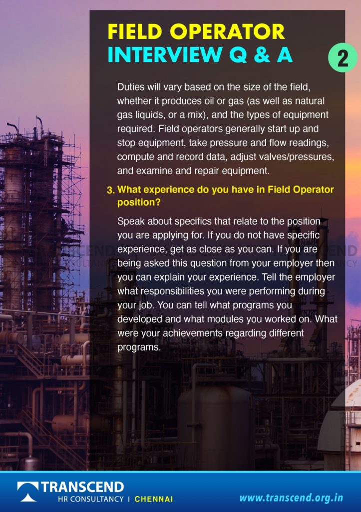 Field Operator Interview Questions&Answers Refinery O&G Petrochemical