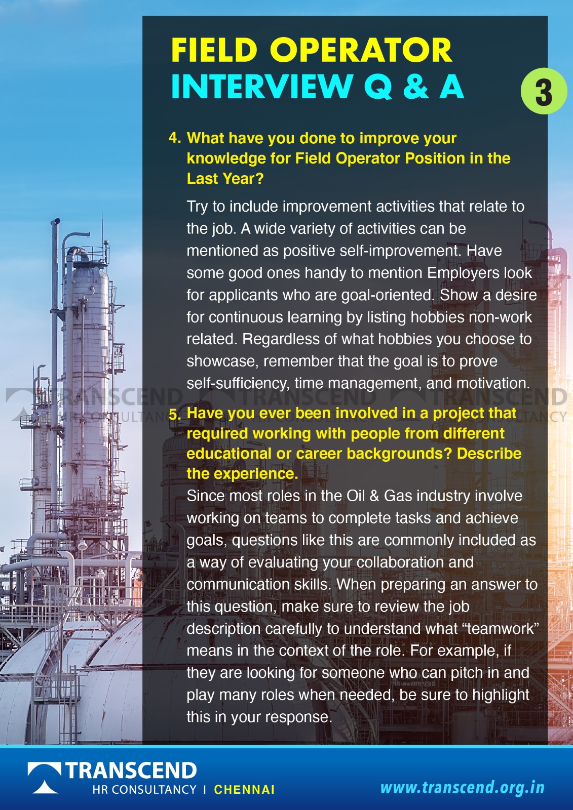 Field Operator Interview Questions&Answers Refinery O&G Petrochemical