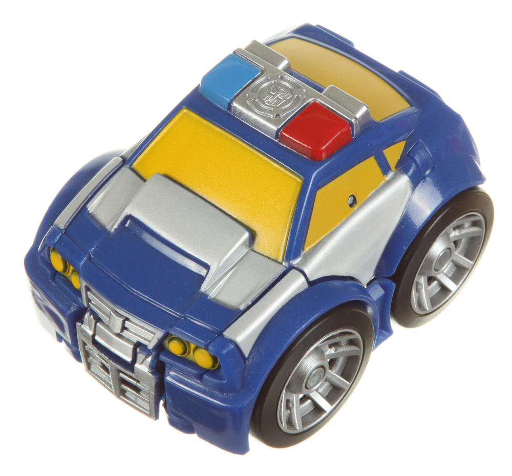 Flip Racers Chase the PoliceBot (Transformers, Rescue Bots, Autobot