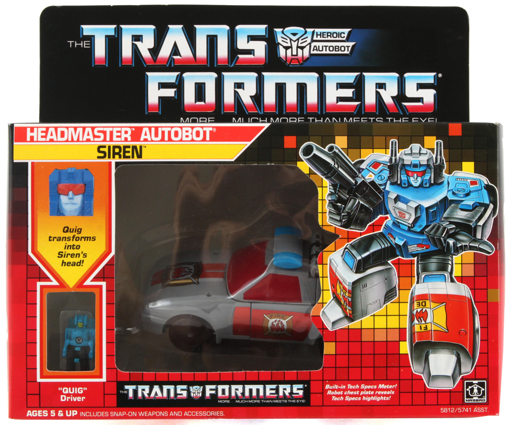 Headmasters Siren (Transformers, G1, Autobot) Collector's Guide Toy Info