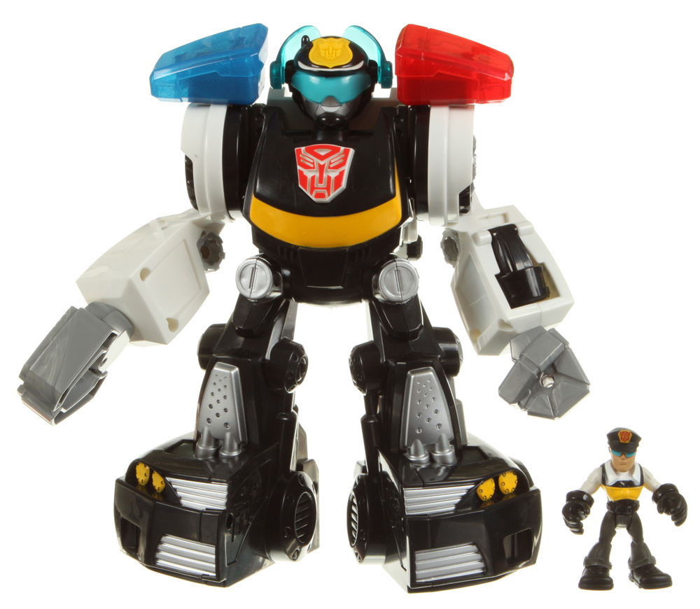 Electronic Figures Chase the PoliceBot (Transformers, Rescue Bots