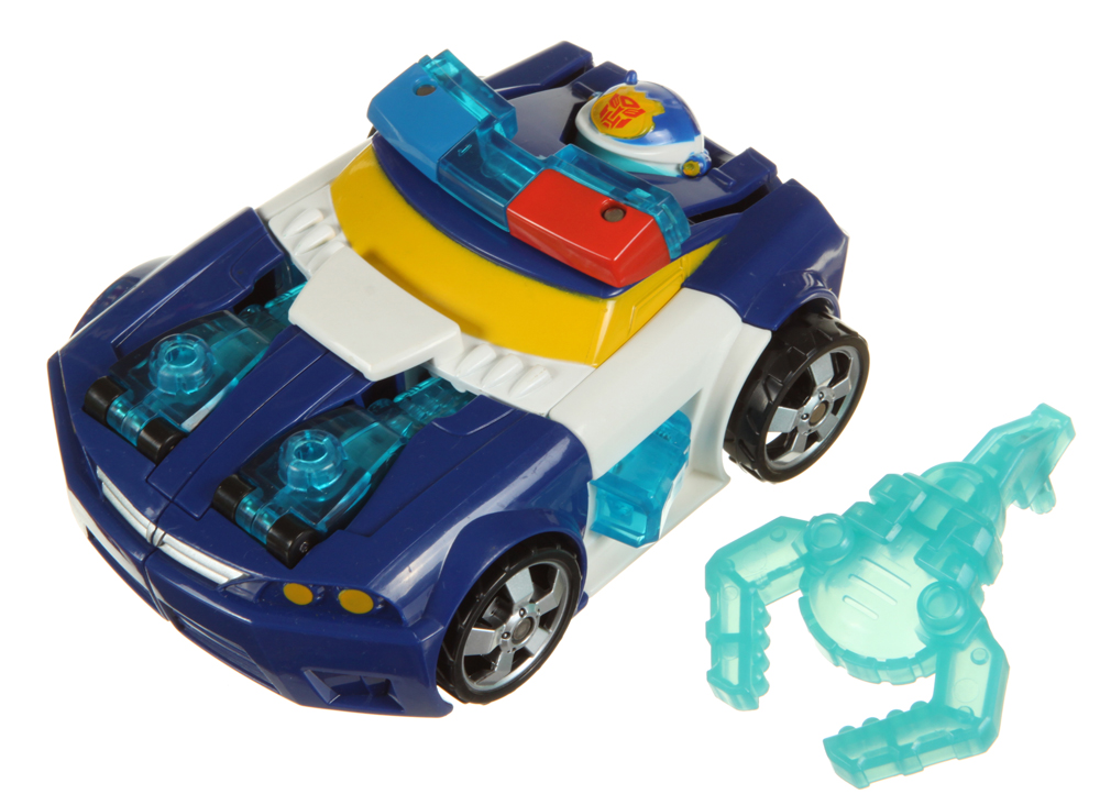 Transformable Rescue Bots Chase the Police Bot (Transformers, Rescue