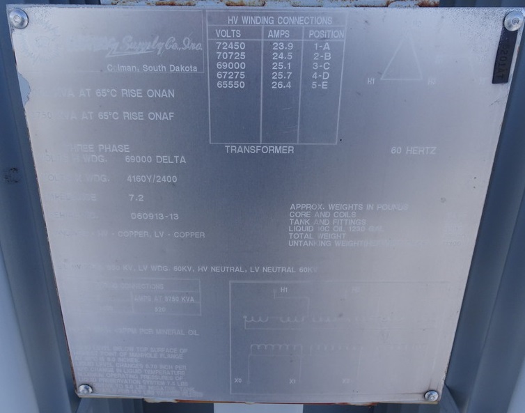 3 MVA Substation Transformer Transformer Network, Inc.