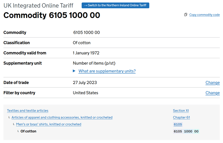 Commodity Code For Knives at Charles Elmore blog
