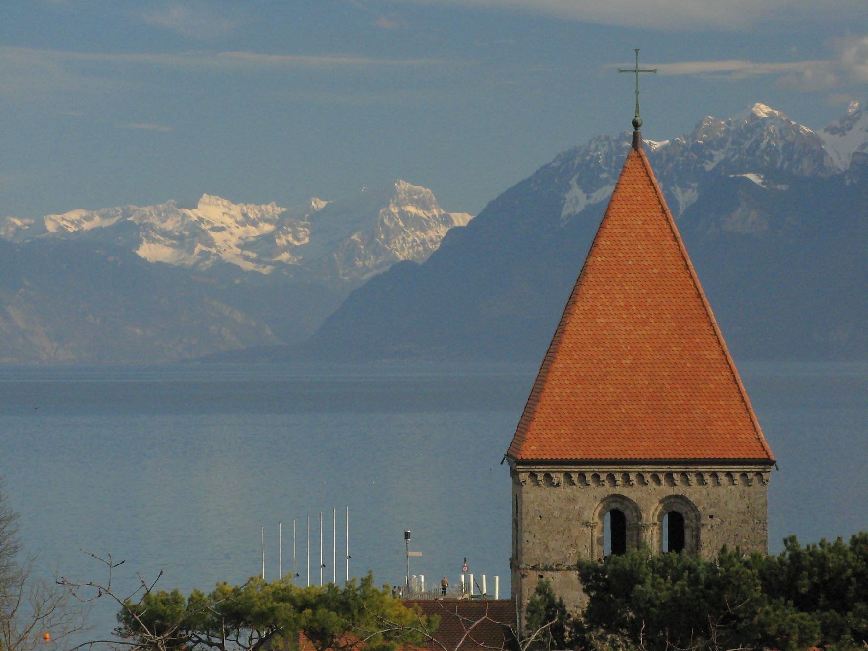 Randonnée à SaintSulpice, Vaud. Débarcadère et plage du Pélican
