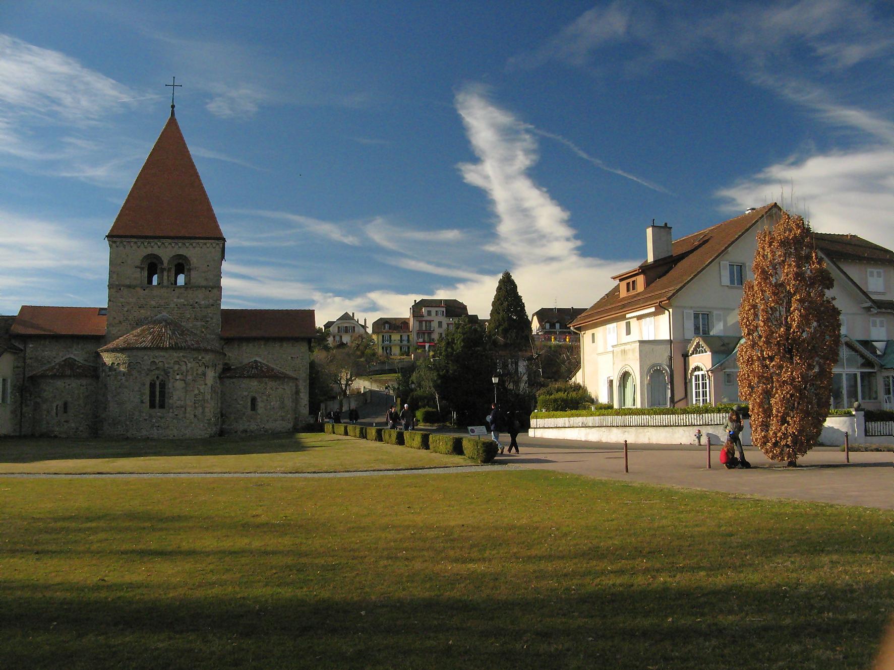 Randonnée à SaintSulpice, Vaud. Débarcadère et plage du Pélican