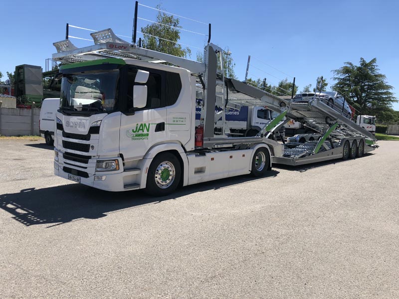 Transports de véhicules au service des concessionnaires Transports Jan