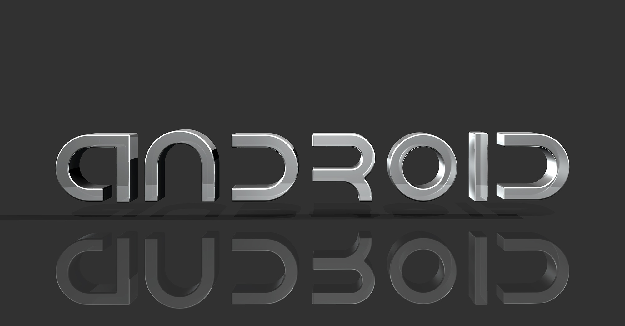 Metallic 3d Android logo TrashedGraphics
