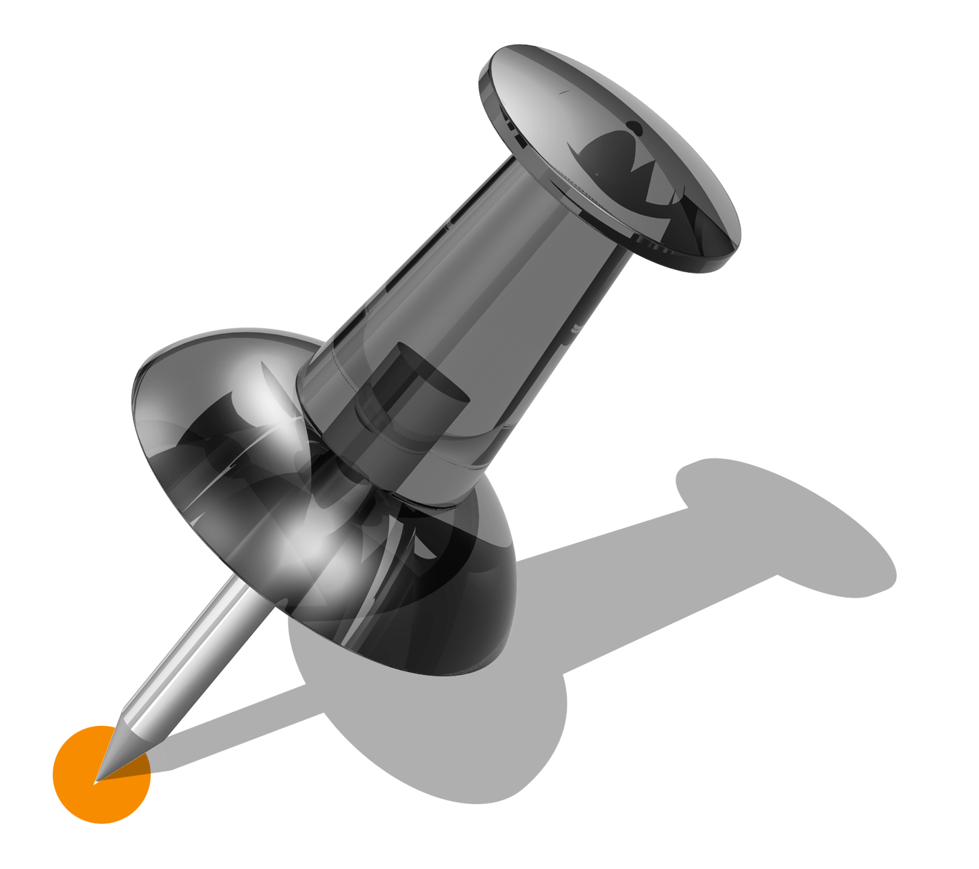 3d renderings of push pins with transparent backgrounds TrashedGraphics