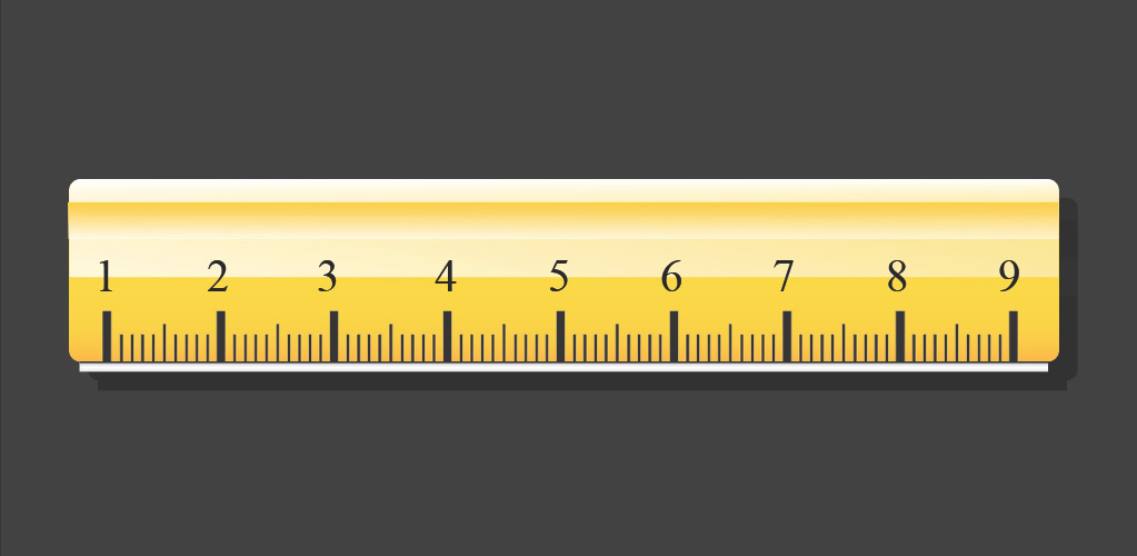 Vector ruler icon TrashedGraphics