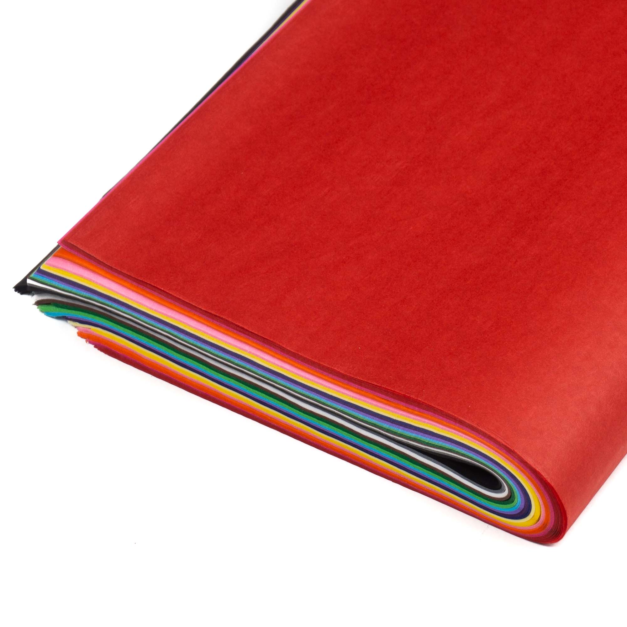 400 hojas Papel de seda 16 colores, 25 x 37cm (Más grande que A4), para