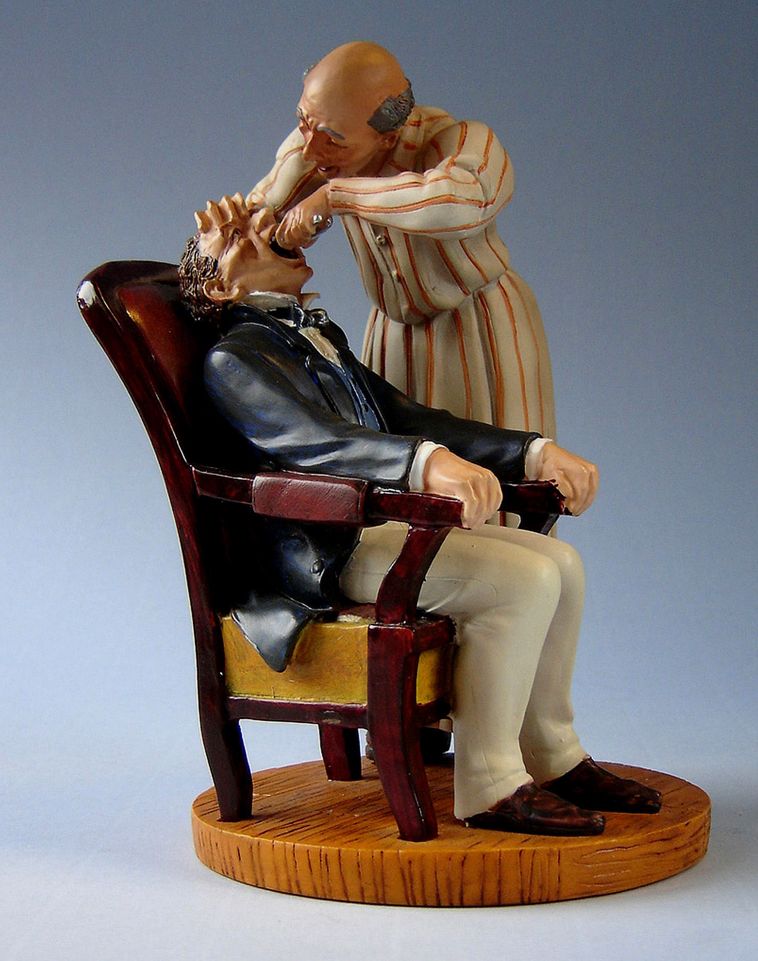 Honoré Daumier Skulptur Zahnarzt Museums Skulptur Dentist