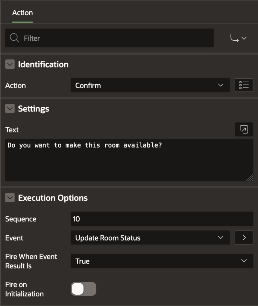 Oracle APEX Dynamic Action on a List View Element Traust Consulting