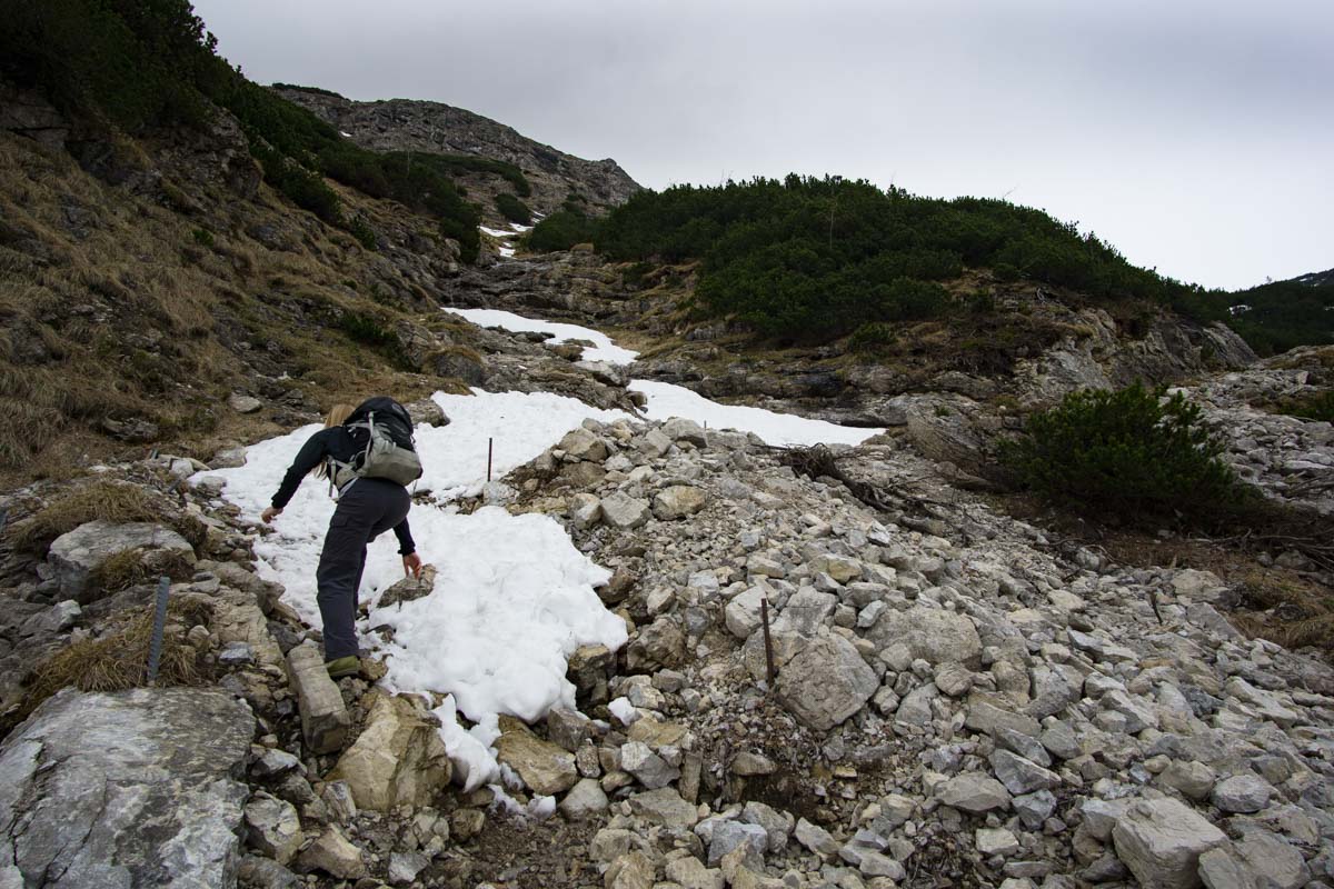 Allgäu Wanderung zum winterlichen Schrecksee