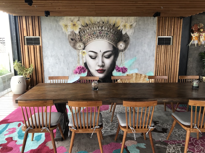 Above rooftop bar at Four Points Seminyak
